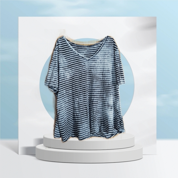Terra & Sky Tops - 3/$30 NWOT. Terra & Sky. Plus Size 3X. Black and Gray. Distressed.